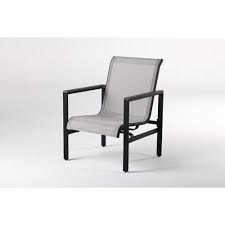 Style Selections Easton Park Set Of 4 Texture Black Metal Spring Motion Conversation Chair S With Gray Sling Seat Lowes Com Metal Spring Seating Stylish Seating