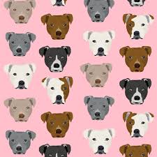 Black And White Pitbull Wallpaper Colorful Fabrics Digitally Printed By Spoonflower Pitbull Heads Fabric Pitbull Terrier Dog Fabrics Pink Pitbull Wallpaper Pitbull Terrier Pitbulls