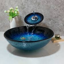Our promise you can purchase bathroom glass sinks at elite home products llc with confidence. Bathroom Oval Tempered Glass Vanity Sink Bowl Washroom Basin Faucet Pop Up Drain Ebay