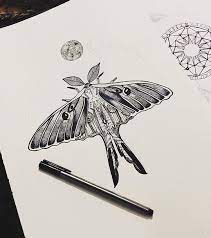 Luna Moth Moth Tattoo Moth Sternum Tattoo Insect Tattoo