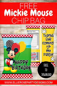 You can learn how here. Free Mickey Mouse Chip Bag Ellierosepartydesigns Com