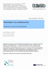 Pdf Handwijzer Voor Taaldocenten Versterken Van Leren In Het Talenonderwijs Astrid Vandendaele Academia Edu