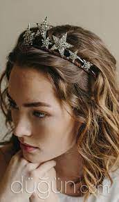 Yildizli Gelin Taci Modeli Gelin Sac Modelleri Dugun Saci Tiaras