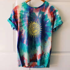 American Hippie Bohemian Style Boho Summer Tie Dye T Shirt Clothes Style Hippie Bohemian Style