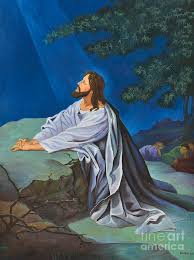 But then, strengthened by prayer, he accepted his fate and faced the soldiers who came to arrest him. Jesus Prays In The Garden Painting By Isara Daengruan