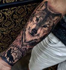 Wolf Arm Tattoos Ideas For Men Cool Arm Tattoos Wolf Tattoos Men Half Sleeve Tattoos For Guys