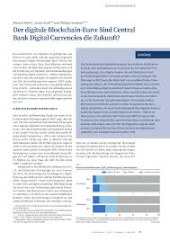 Central bank digital currencies (cbdcs) are receiving more attention than ever before. Pdf Der Digitale Blockchain Euro Sind Central Bank Digital Currencies Die Zukunft
