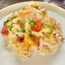 Keto Cheesy Chicken And Rice Casserole Keto With Mona In 2020 Cheesy Chicken Rice Casserole Recipes
