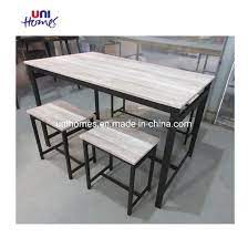 3 pcs counter height dining set faux marble table 2 chairs kitchen bar furniture. China Unihomes Dining Table Set 4 Piece Table With Chairs Bench For Breakfast Nook Kitchen Room Dining Room And Living Room Beige China Dining Table With Bench Dining Set With Bench