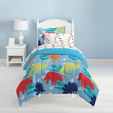 Toddler beds, in essence, are small beds designed for children between 18 and 36 months. Dream Factory Dinosaur 4 Piece Toddler Bed Set
