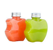 12ounce 360ml Empty Airtight Apple Shape PET Plastic Bottle for Juice  Beverage