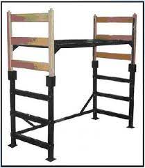 Smart Twin Full Size Conversion Dorm Metal Platform Loft Bed Frame Steel Dorm Room Furniture Loft Bed Frame Dorm Bed Risers