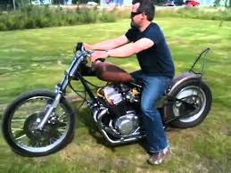 Honda Cb750 Chopper Bobber Cb 750 With Open Drag Exhaust Youtube