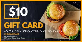 How did you hear about us? 10 Gift Card Voucher Restaurant Design Temp Template Postermywall