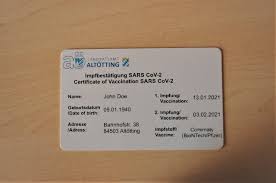 Vorher geimpfte können diesen jetzt nachträglich bekommen. Corona Krise Reisefreizugigkeit Mit Impfnachweis Impfkarte Ohne Formale Gultigkeit Blickpunkt Verlag Blickpunkt Verlag