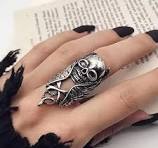 Amazon.com: SUKKCCNO Anillo de cabeza de calavera vintage ...