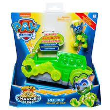 724 x 1024 png pixel. Paw Patrol Mighty Pups Charged Up Voertuig Rocky