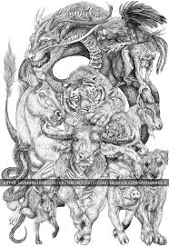 19 Year Old Artist Spent All Summer Creating This Massive Chinese Zodiac Drawing Demilked Chinese Zodiac Tattoo Zodiac Art Chinese Zodiac
