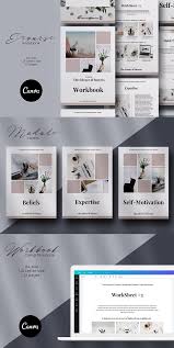 Download Canva E Course Workbook Template Workbook Template Book Design Templates Workbook