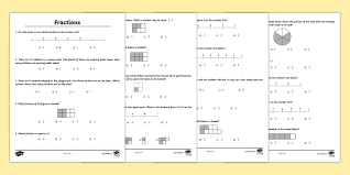 3rd grade fraction review worksheet math twinkl usa