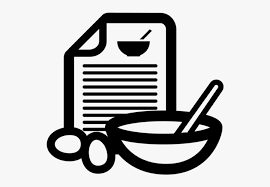 Merah merupakan salah satu warna yang menonjol dan kuat serta bisa memberikan rangsangan emosi bagi yang melihat untuk mengetahui produk apa yang dijual. Recipe Clipart Png Download Logo Makanan Hitam Putih Free Transparent Clipart Clipartkey