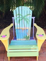 Hand Painted Adirondack Chairs Hand Painted Painting Crafts Florida Decorating
