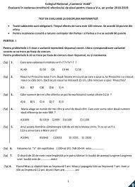 Clasa 4 înmultirea numerelor cu mai multe cifre. Mate De Zece Un Test De Final De Clasa A 4 A È™i De Facebook
