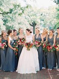 Riverside Wedding Inspiration Lucky In Love Blog Slate Blue Bridesmaid Dresses Blue Fall Wedding Blue Bridesmaid Dresses