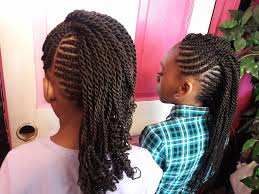 If you love the idea of having big, voluminous hair and if you like the french braided mohawk, this is an intricate twist on the design. Little Girl Mohawk Carol S African Hair Braiding Facebook