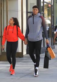 Giannis antetokounmpo's girlfriend mariah riddlesprigger got giannis antetokounmpo a special gift for valentine's day. Pics Nba Star Giannis Antetokounmpo Out With Girlfriend Mto News