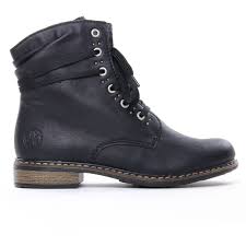 Achetez vos bottines et boots rieker pour femme en soldes et pas cher toute l'année. Rieker 71218 00 Schwarz Bottine A Lacets Noir Automne Hiver Chez Trois Par 3