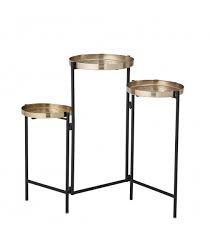 La sélection produits leroy merlin de ce lundi au meilleur prix ! Cache Pot Sur Pied En Metal Noir Et Laiton Dore