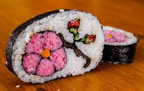 Wonderful And Creative Sushi Art Here To Make Your Own Amazing Sushi Like This At Home Visit Saitaku Online Sushi Art Sushi Sushi Dishes