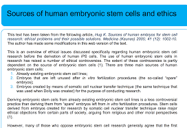 Sources Of Human Embryonic Stem Cells And Ethics Eurostemcell