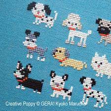 However many of the dog designs can be used as a substitute to te scotty. Gera By Kyoko Maruoka 15 Dog Breeds Zoom 1 Cross Stitch Chart Cross Stitch Family Cross Stitch Animals Animal Cross Stitch Patterns