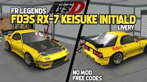 Fr legends livery codes rx7. Fr Legends Fd3s Rx 7 Keisuke Initiald Livery Free Codes Acrux A Frl 28 Youtube