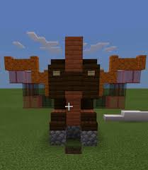 A small dragon statue with an activated ender dragon head. Small Dragon Statue I Made Minecraft