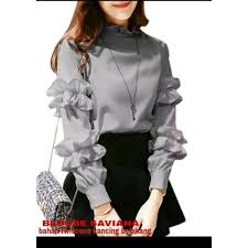 Modesty, sometimes known as demureness, is a mode of dress and deportment which intends to avoid the encouraging of sexual attraction in others. Jual Baju Blouse Wanita Saviana Top Blouse Lengan Panjang Baju Atasan Wanita Terbaru Di Lapak Millennia Fashion Bukalapak