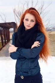 Redhead In The Snow Red Hair Woman Redhead Beauty Beautiful Red Hair