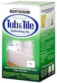 Aquafinish bathtub and tile refinishing kit. Rust Oleum 7860519 Tub And Tile Refinishing 2 Part Kit White Single 32 Fl Oz Spray Paints Amazon Com