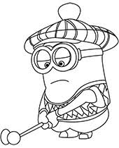 If you like it, you can print it out and using crayons or colored pencils to create a vivid picture about this minion golf. Minions Coloring Pages To Print Topcoloringpages Net