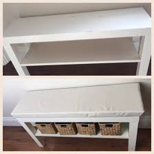 Turn A 7 Lack Tv Unit Into A Hallway Bench Hallway Bench Ikea Lack Tv Stand Ikea Hallway