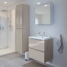 Serie Imandra Armoire Murale Taupe L 40 X H 90 X P 36 Cm Etageres Reglables En Meuble Sous Vasque Meuble Sous Vasque Salle De Bains Plan Vasque