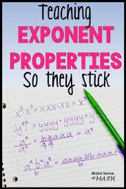 Great Blog About Teaching Exponent Properties And Exponent Rules So They Stick How To Teach The Fundamentals Of Teaching Exponents Math Methods Education Math