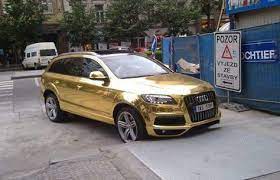 Gallery 25 Crazy Custom Gold Cars Audi Q7 Gold Car Audi