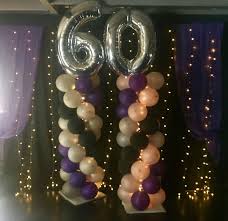 Black And Silver Party Decorations Ideas 60th Birthday Party Ideas Purple Black And Silver Party Ideas Balloons With Lights Silver Party Decorations 60th Birthday Party Silver Party