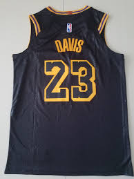 Shop anthony davis los angeles lakers jerseys to celebrate his most recent move, or pick up davis new orleans pelicans jerseys to honor his seven seasons in the big easy. Men 23 Anthony Davis Jersey Black Los Angeles Lakers Jersey Swingman Nreball Lakers Jersey Los Angeles Lakers Anthony Davis