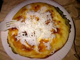 Bibingka Topped With Coconut And Salted Egg Salted Egg Food Yummy