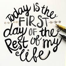 Every day we present the best quotes! Today Is The First Day Typography Inspirational Quote Art Etsy My Life Quotes One Day Quotes Inspirational Quotes Art