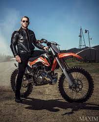 Max Martini Maxim Magazine Max Martini Leather Jacket Men Biker Men